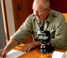 Murray Nielsen does his own worm egg counts.